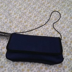 Woman short handle small carry on purse